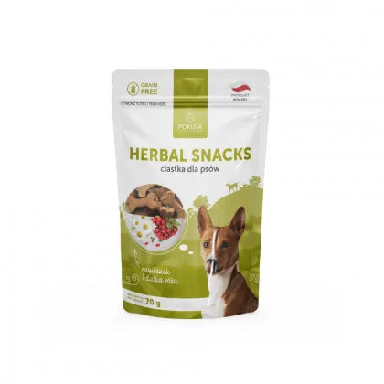 Pokusa Herbal Snacks rumianek, dzika róża 70 g