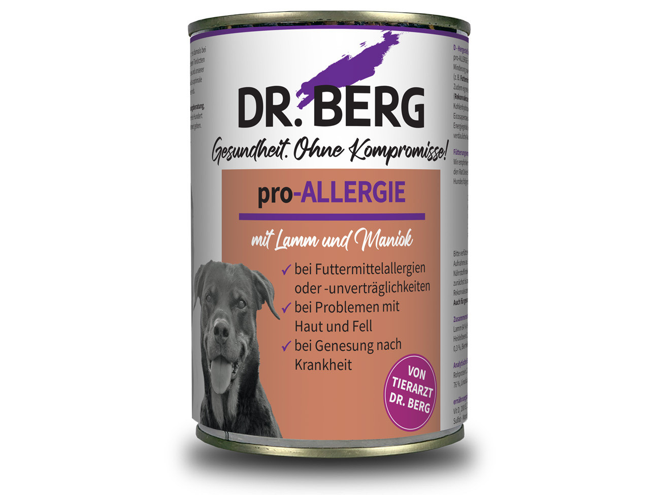 Dr.Berg Pro-Allergie jagnięcina adult 400 g × 6