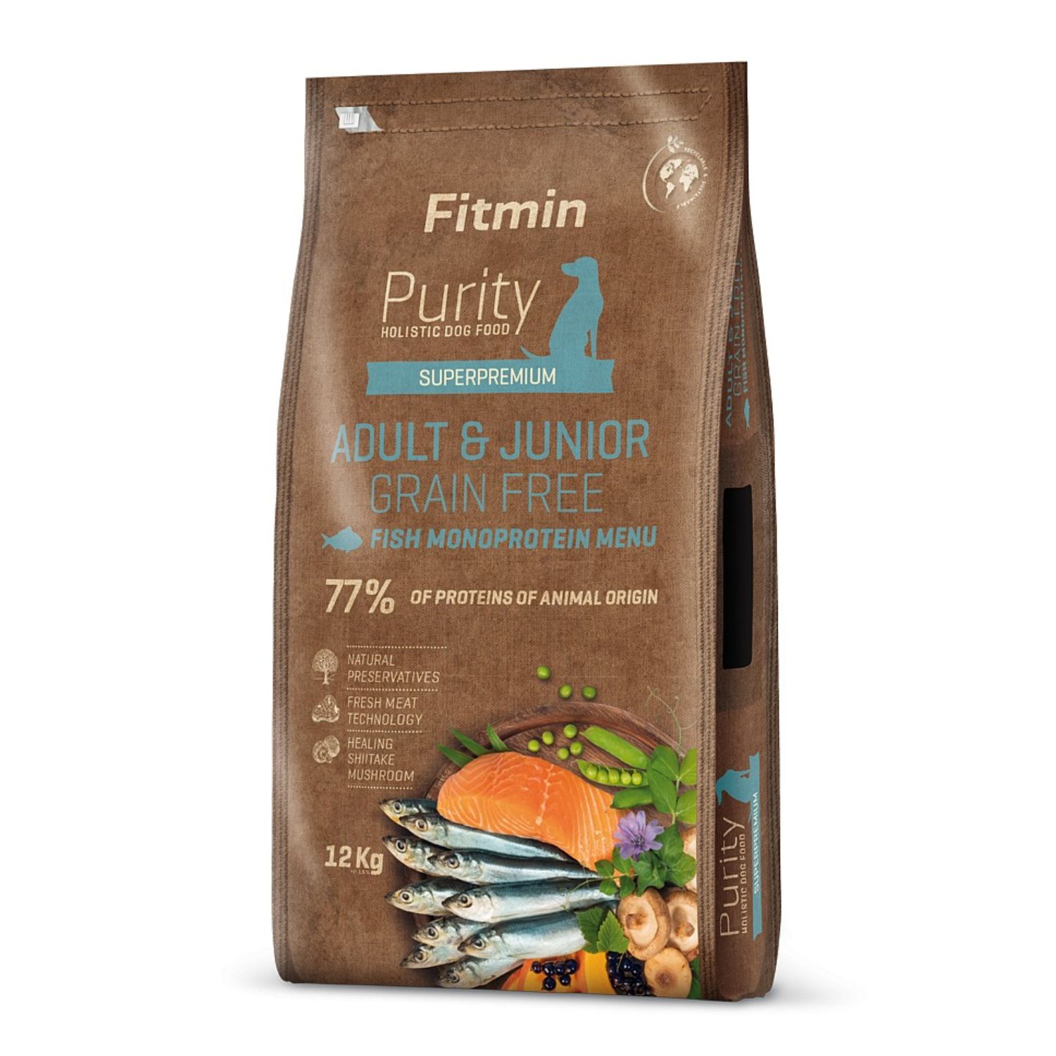 Fitmin Purity Grain Free ryba adult, junior 12 kg