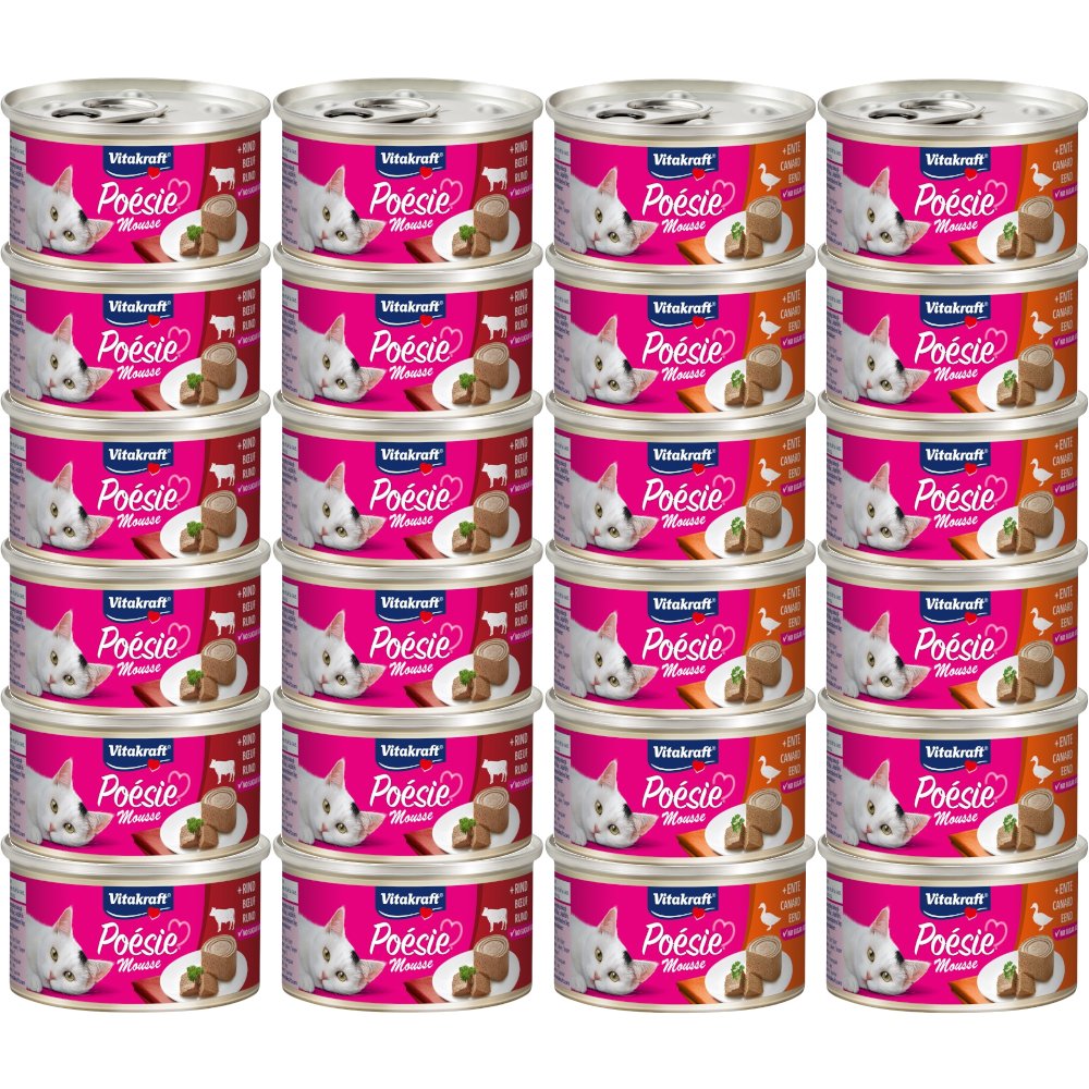 Vitakraft Poesie mix smaków pasztet adult 85 g × 24