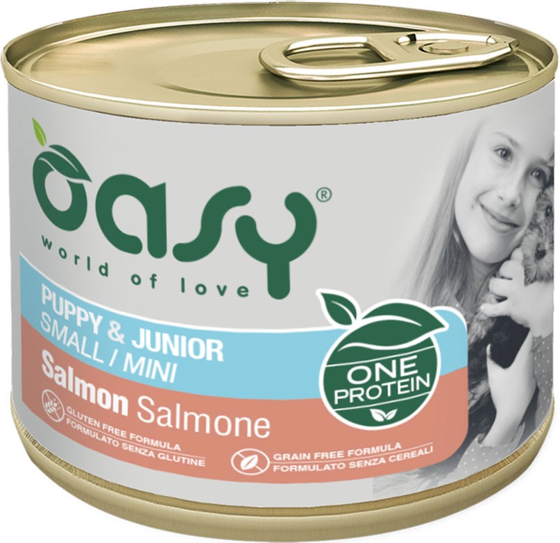 Oasy One Protein łosoś puppy małe rasy 200 g