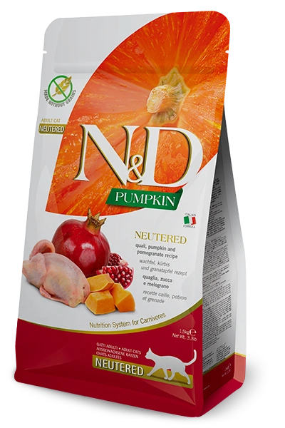 Farmina N&D Sterilised przepiórka z dynią adult 1,5 kg