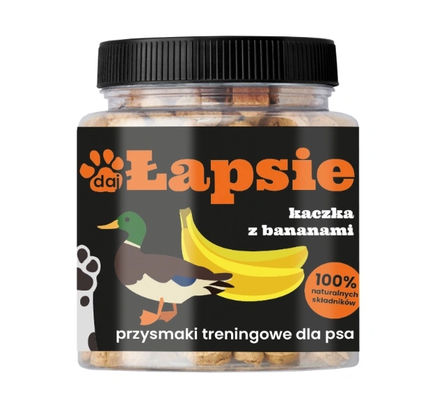 Trzy Psy Łapsie kaczka z bananem 300 g