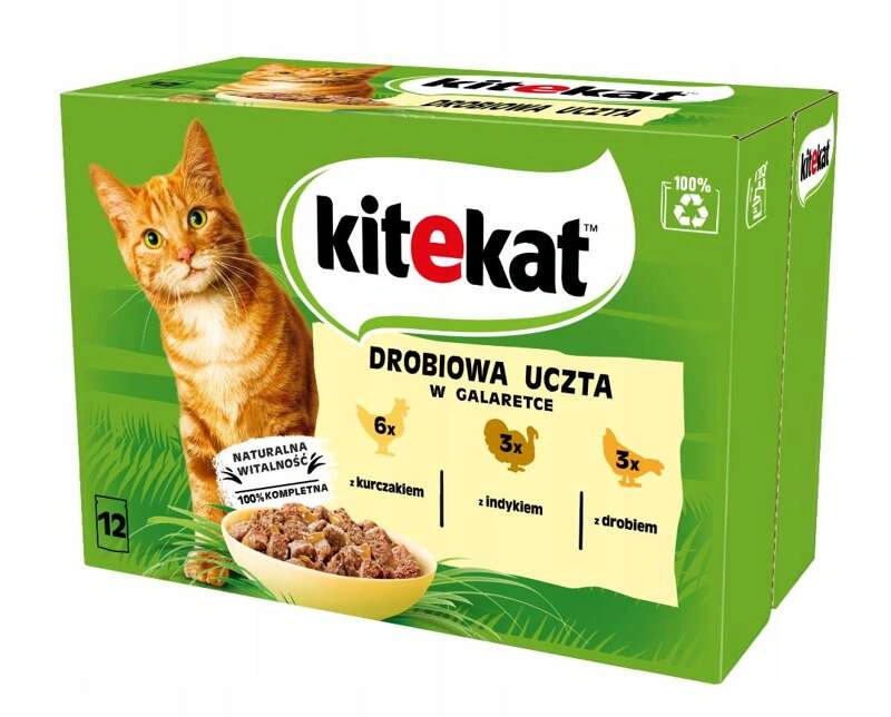 Kitekat mix smaków w galaretce adult 85 g × 12