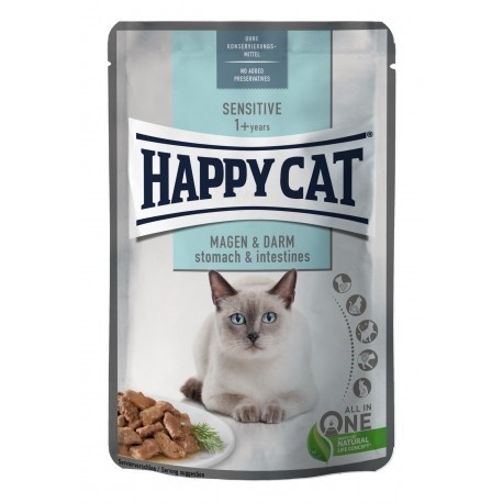Happy Cat Meat In Sauce Sensitive kurczak w sosie adult 85 g