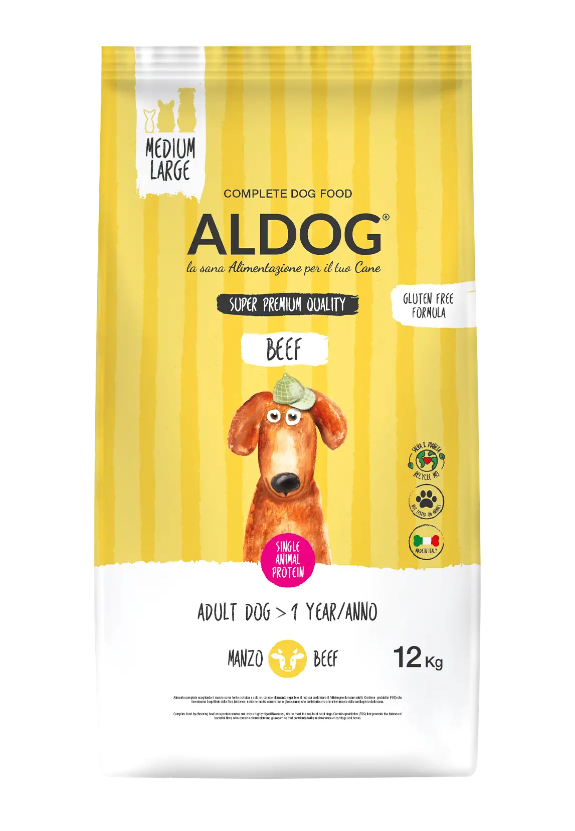 Aldog wołowina adult 12 kg