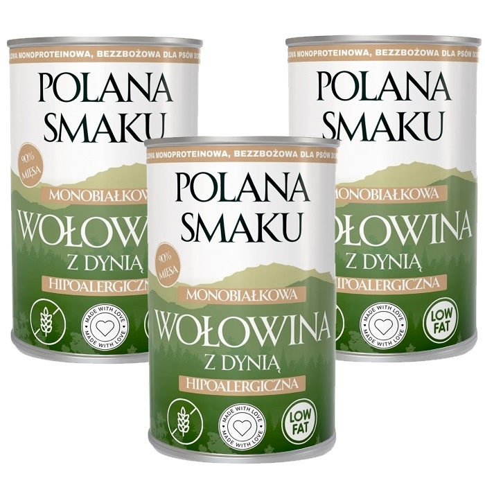 Polana Smaku wołowina adult 400 g × 3