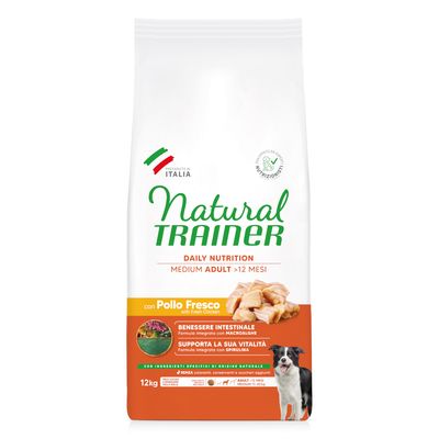Trainer Natural kurczak adult średnie rasy 12 kg × 2