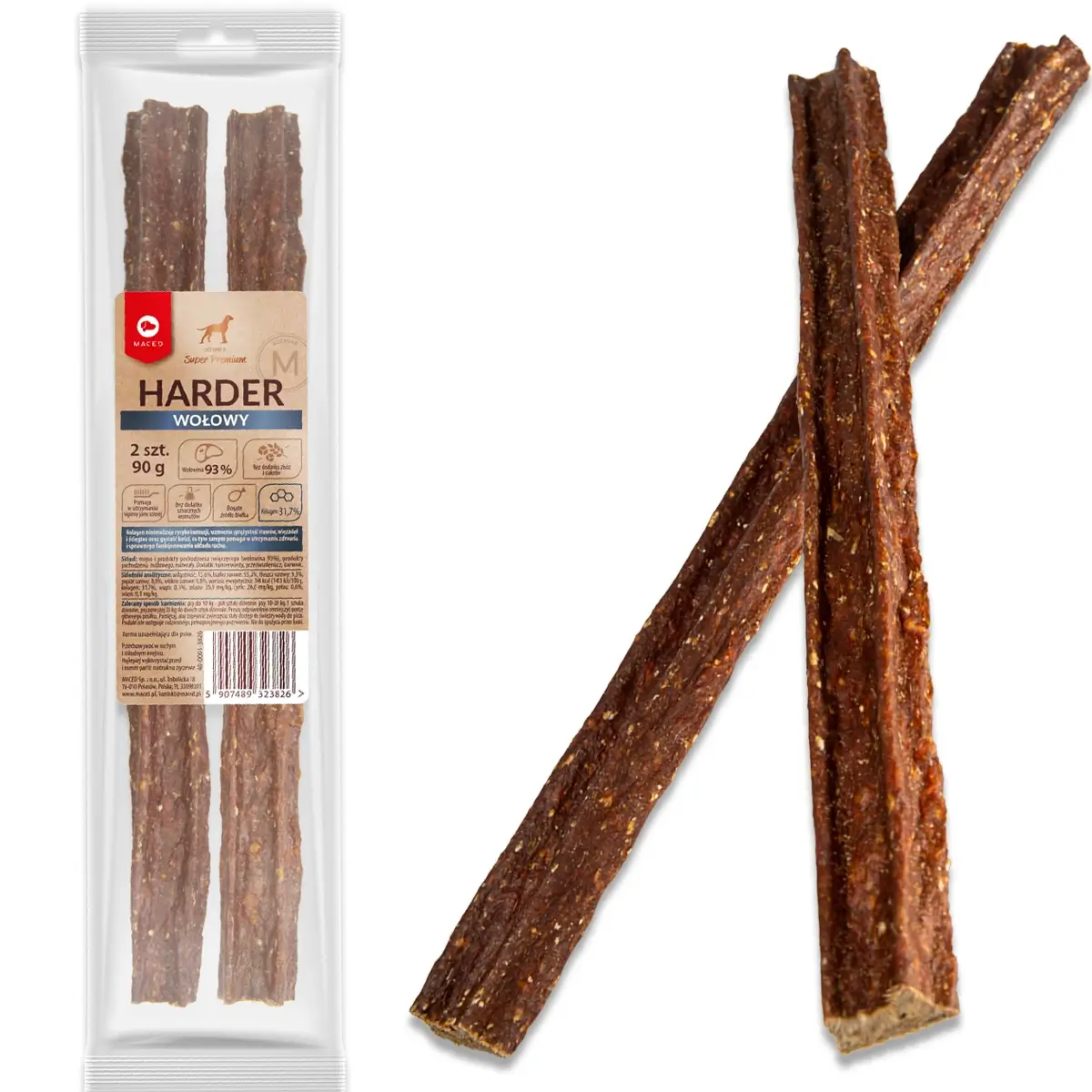 Maced Harder wołowina średnie rasy 45 g × 2