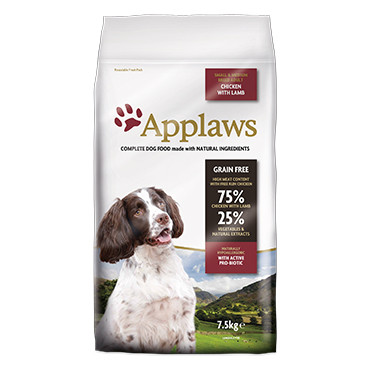 Applaws kurczak, jagnięcina adult małe rasy, średnie rasy 7,5 kg