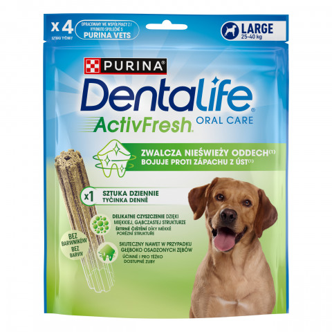 Purina DentaLife ActivFresh duże rasy 36 g × 4