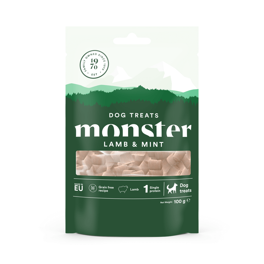 Monster Dog Treats jagnięcina, mięta 100 g