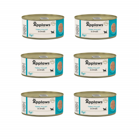 Applaws tuńczyk w bulionie 70 g × 6