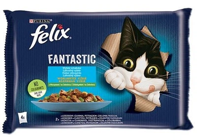 Purina Felix Fantastic ryba w sosie 85 g × 4