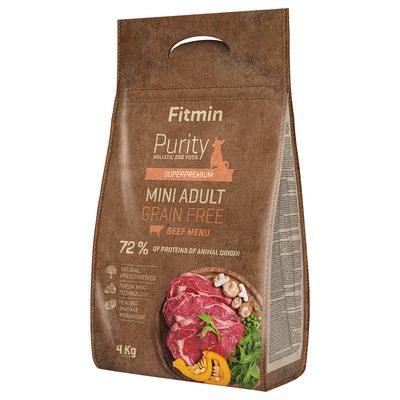 Fitmin Purity GF wołowina adult małe rasy 4 kg