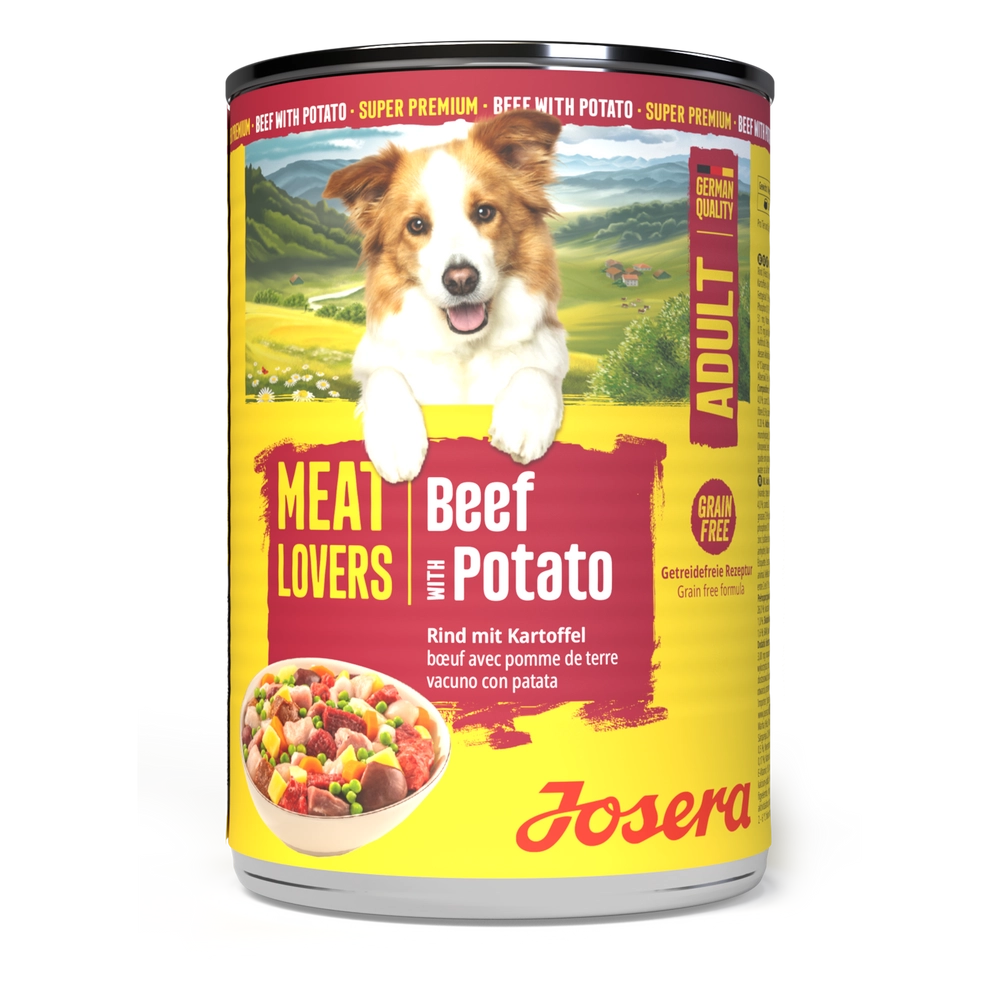 Josera Meat Lovers Menu wołowina adult 400 g × 12