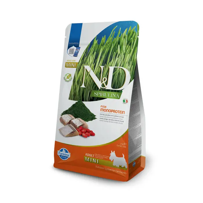 Farmina N&D Spirulina śledź adult małe rasy 2 kg