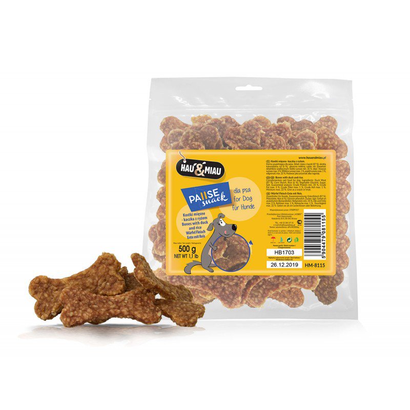 Hau&Miau Pausesnack kaczka z ryżem 500 g