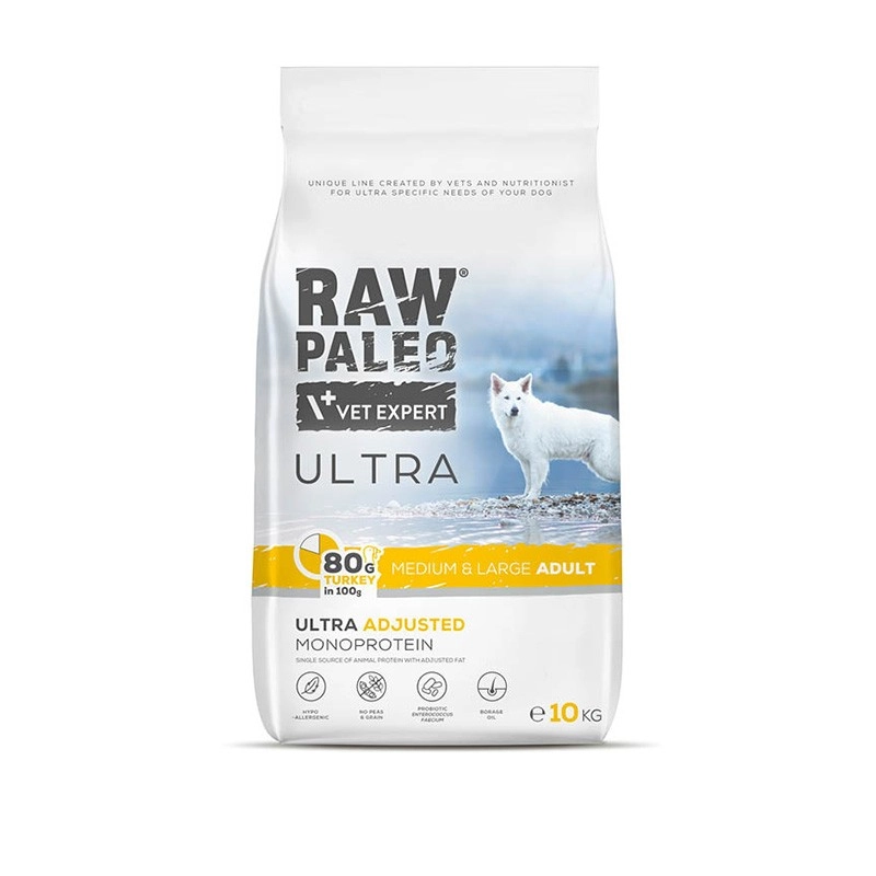 VetExpert Raw Paleo Ultra indyk adult średnie rasy, duże rasy 10 kg
