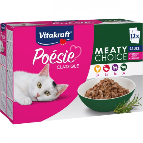Vitakraft Poésie Classique drób w sosie adult 85 g × 12
