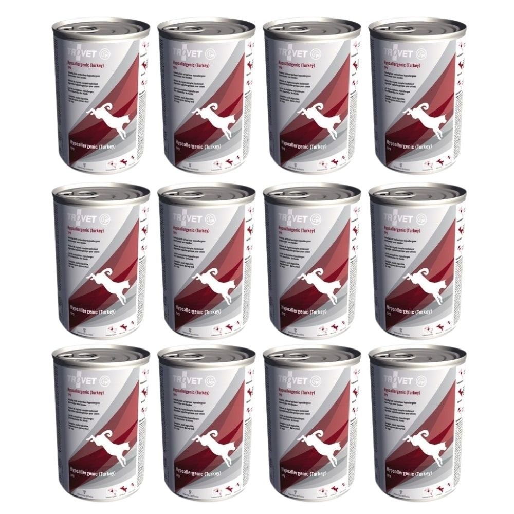 Trovet Hypoallergenic indyk 400 g × 12