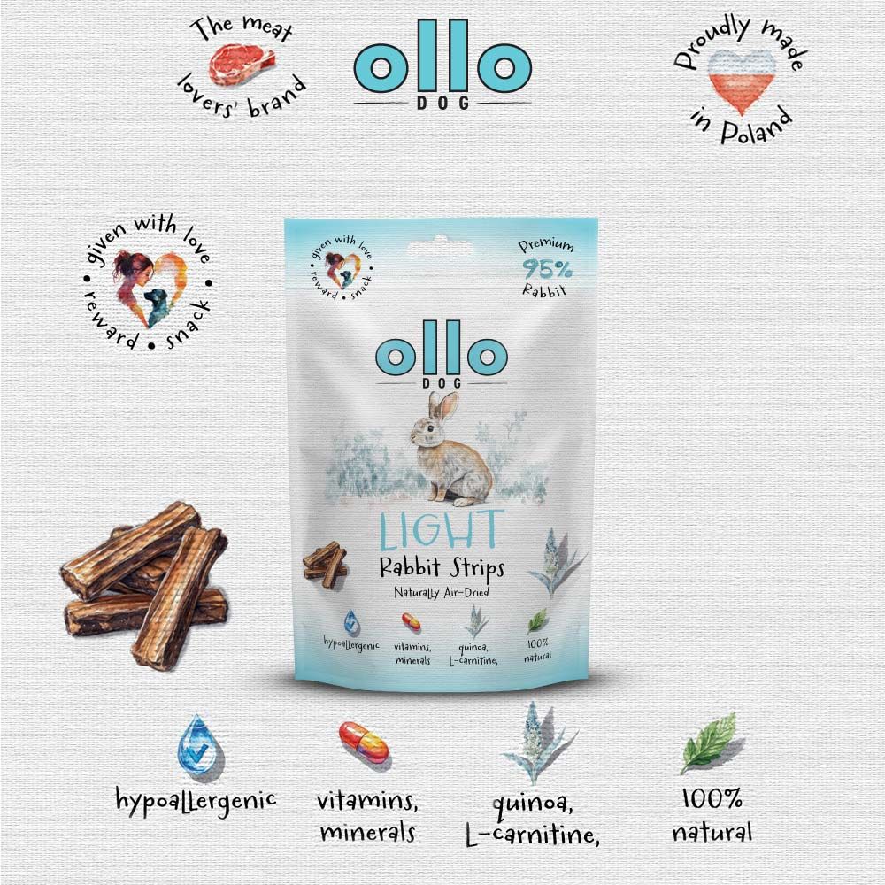 Ollo Air-Dried Light królik 80 g