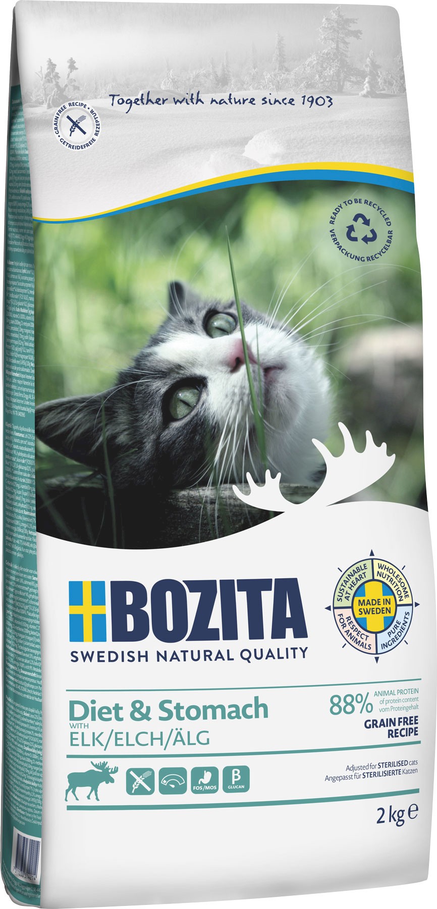 Bozita Diet & Stomach Digestive łoś adult 2 kg