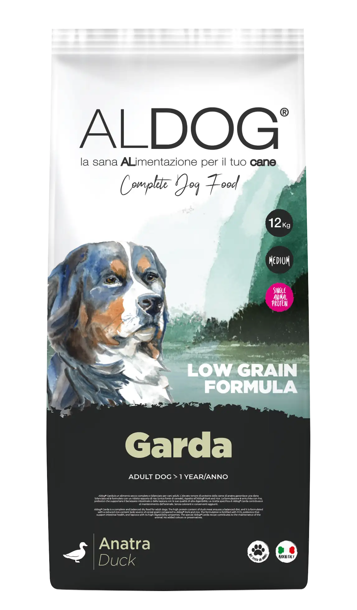 Aldog Low Grain Garda kaczka adult 12 kg