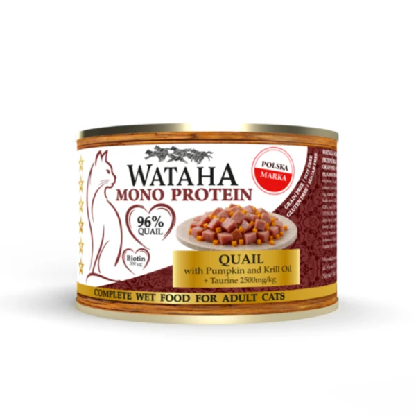Wataha Mono przepiórka z dynią kawałki adult 200 g