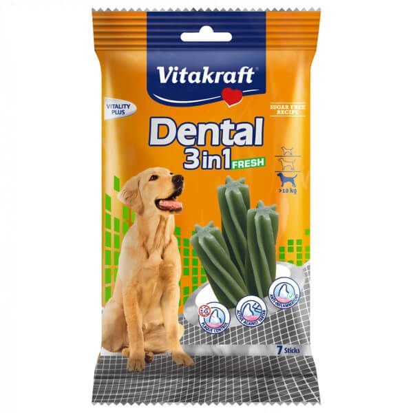 Vitakraft Dental 3In1 duże rasy 26 g × 7