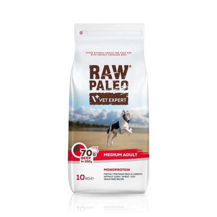 VetExpert Raw Paleo wołowina adult średnie rasy 10 kg