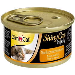 GimCat ShinyCat kurczak, tuńczyk w galaretce 70 g