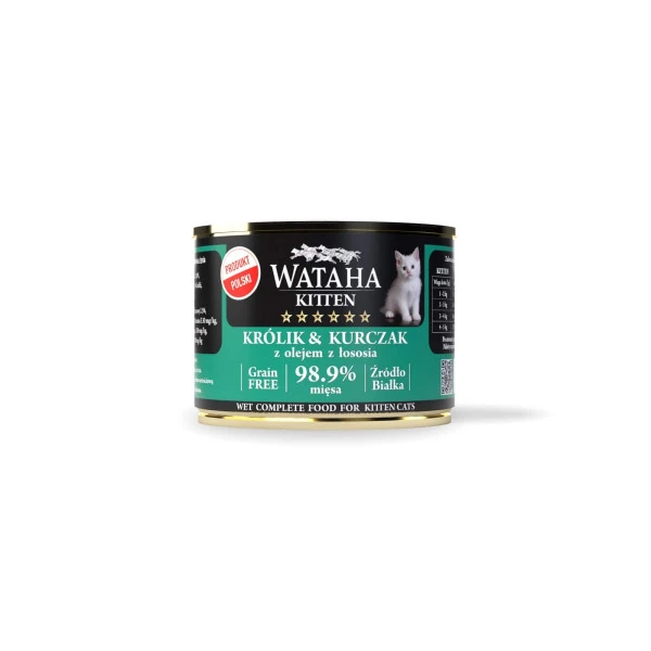 Wataha Hunt królik, kurczak pasztet kitten 200 g