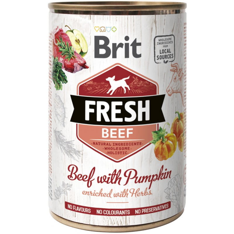 Brit Fresh wołowina z dynią 400 g