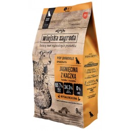 Wiejska Zagroda jagnięcina, kaczka adult małe rasy 9 kg