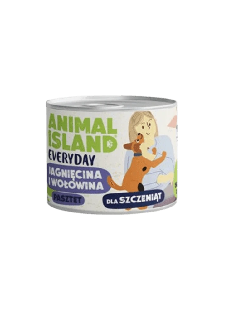 Animal Island Everyday jagnięcina, wołowina junior 185 g