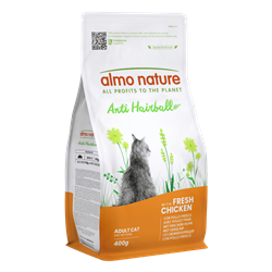 Almo Nature Hairball kurczak z ryżem adult 400 g