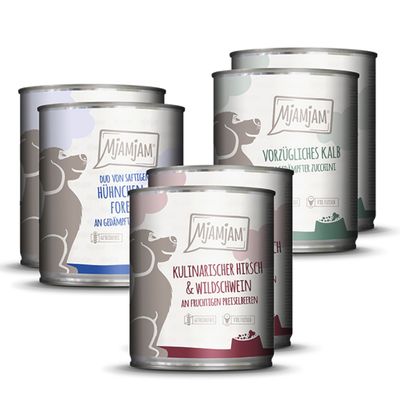 MjAMjAM indyk, kaczka, królik, kurczak, pstrąg adult 800 g × 6