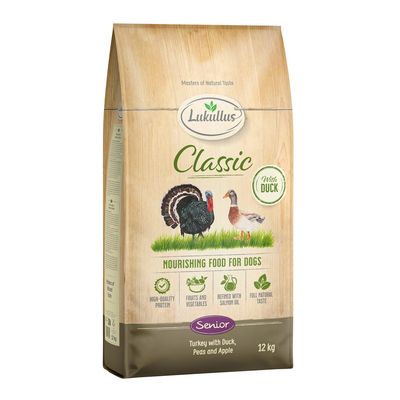 Lukullus Classic indyk, kaczka senior 12 kg × 2