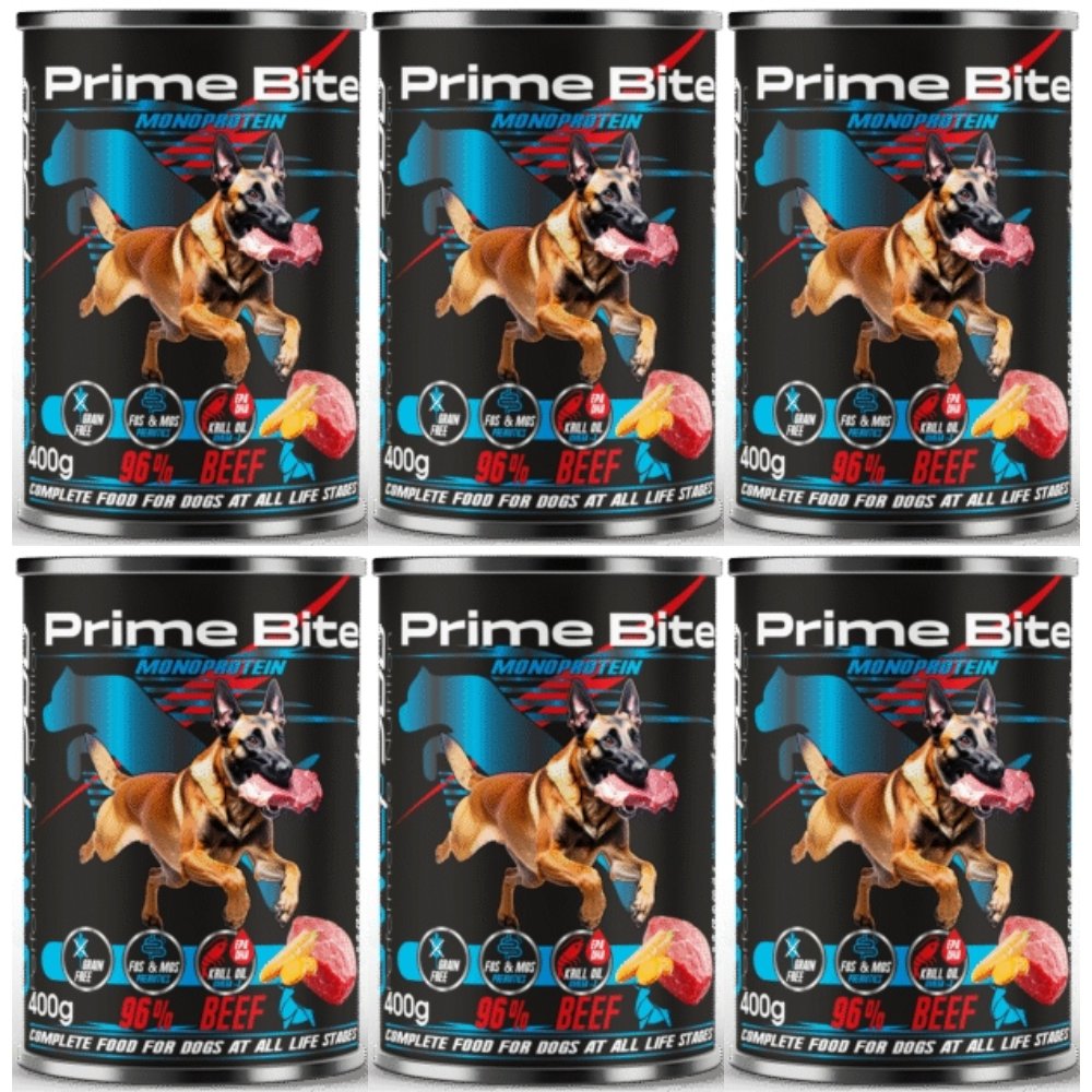 Game Dog Prime Bite wołowina 400 g × 6