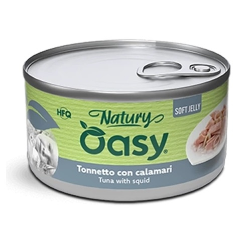 Oasy Natury Soft Jelly tuńczyk, kalmary w galaretce adult 150 g