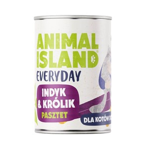 Animal Island Everyday Sensitive indyk, królik pasztet adult 400 g