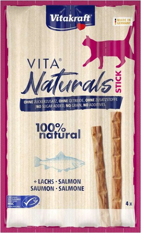 Vitakraft Vita Naturals łosoś 15 g × 4