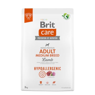 Brit Care jagnięcina adult średnie rasy 3 kg