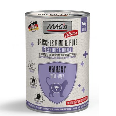 MAC's Vetcare Urinary indyk, wołowina adult 400 g × 24