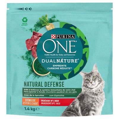Purina ONE Dual Nature Sterilised wołowina adult 1,4 kg