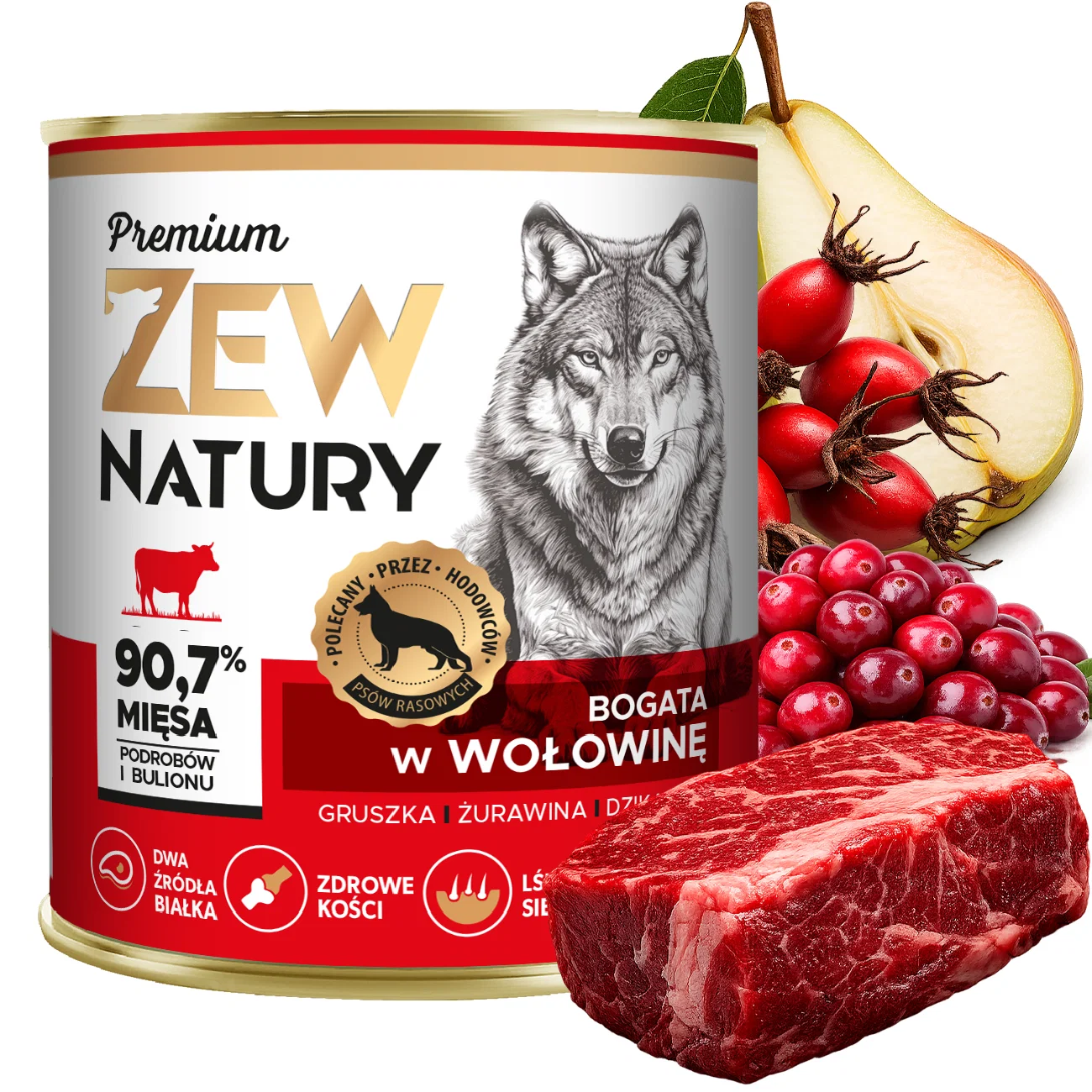Zew Natury Premium wołowina adult 800 g