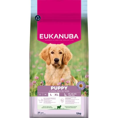 Eukanuba jagnięcina puppy duże rasy 12 kg × 2