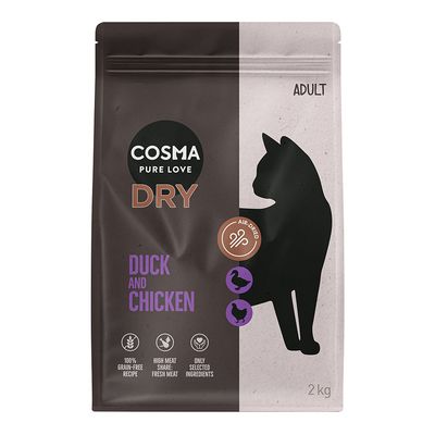 Cosma dry Indoor kaczka, kurczak adult 2 kg
