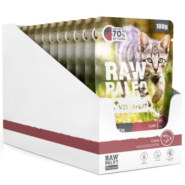VetExpert Raw Paleo tuńczyk kitten 100 g × 12